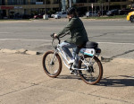 Pam on her eBike